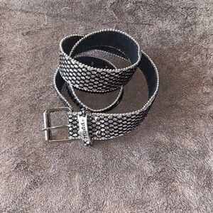 Mudd vintage 90’s Y2K black/silver belt size M/L